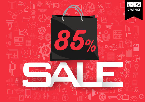 销售设计模板。矢量插图。图片下载