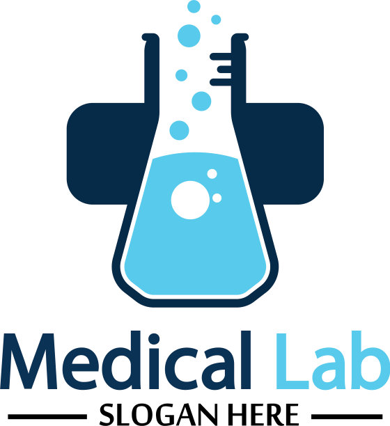 医学实验室标志模板设计会徽设计图片下载