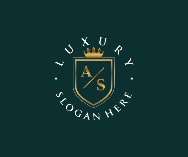 首字母为皇家奢侈标志模板中图片下载