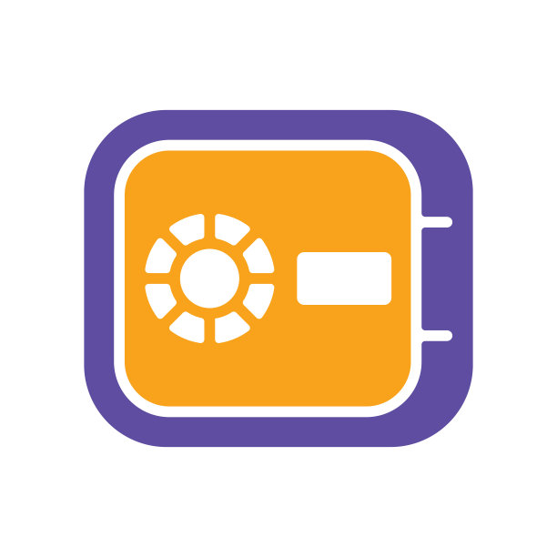 在房间安全平面矢量孤立字形图标图片下载