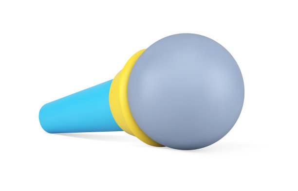 复古麦克风3d图标。扬声器用于声音放大和录音图片下载