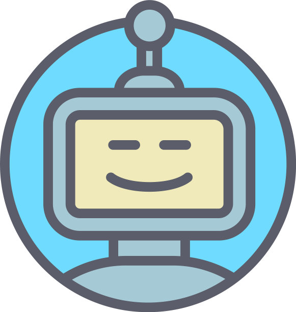 虚拟聊天机器人图标轮廓风格图片下载