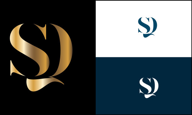 SQ,QS抽象字母标志的字母组合图片下载