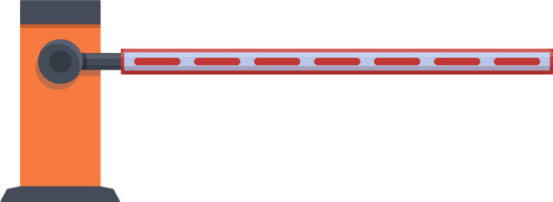 入口屏障图标卡通和扁平风格图片下载