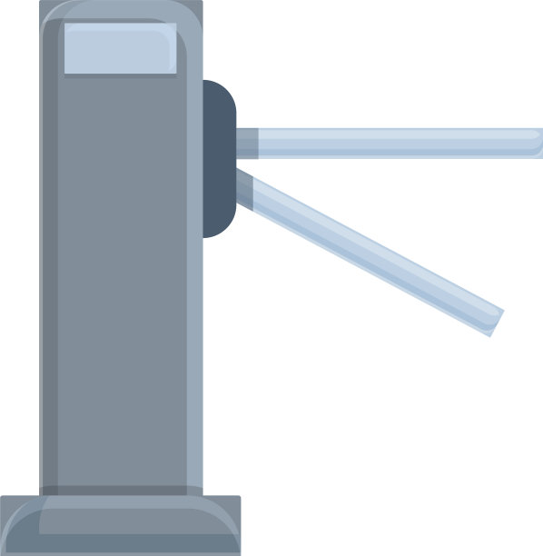 进入转门图标卡通和扁平风格图片下载