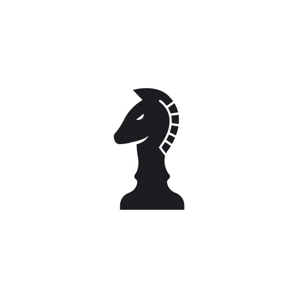 马骑士象棋图标矢量图图片下载