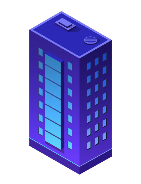 夜城建筑公寓住宅图片下载