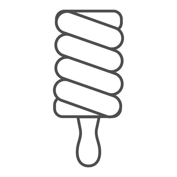 水果冰棍细线图标冰淇淋图片下载