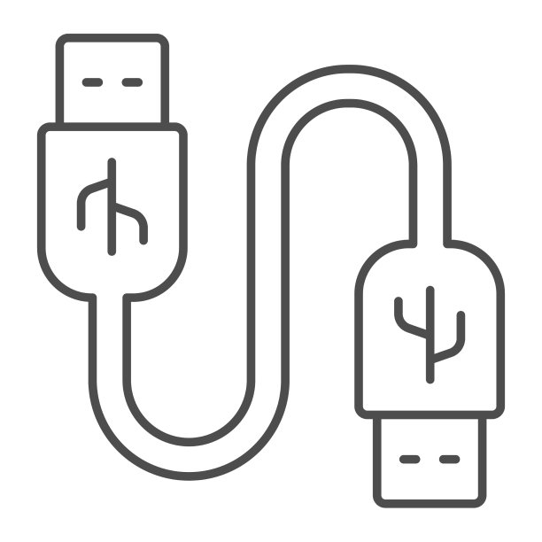 通用串行总线线细图标图片下载