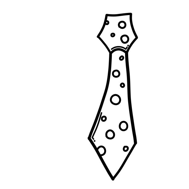 领带涂鸦图标素描手绘图片下载
