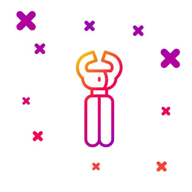 颜色线修剪宠物图标图片下载