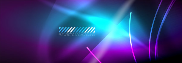 霓虹灯动态光束抽象壁纸图片下载