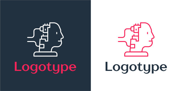 标识式线路机器人连接维护图标图片下载