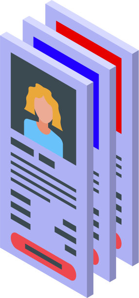 客户档案图标等距风格图片下载