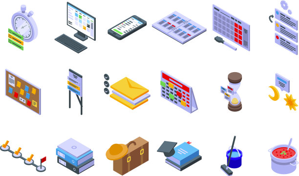 任务进度图标设置等距风格图片下载