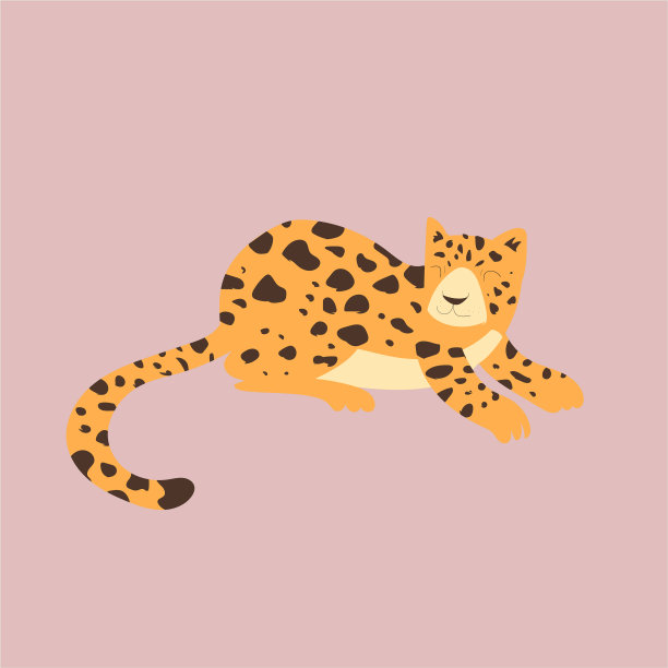 动物平面设计插图图片下载