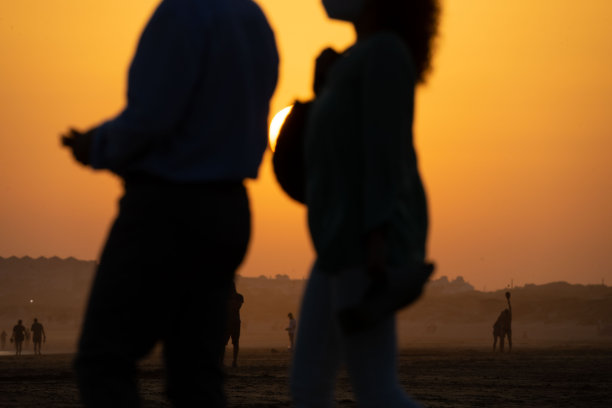 huelva美丽的日落图片下载