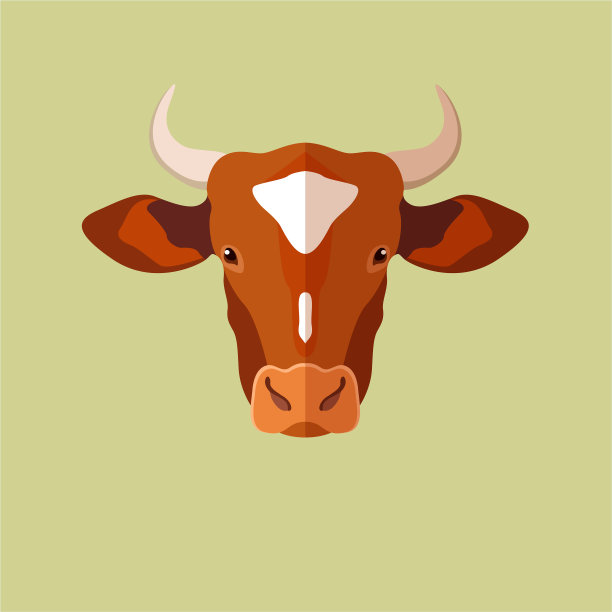 头部动物卡通插图图片下载