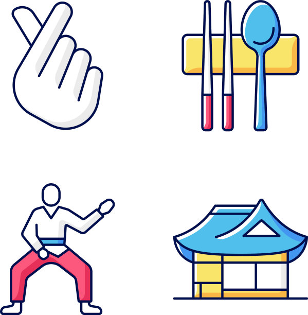 标志韩国RGB彩色图标设置图片下载