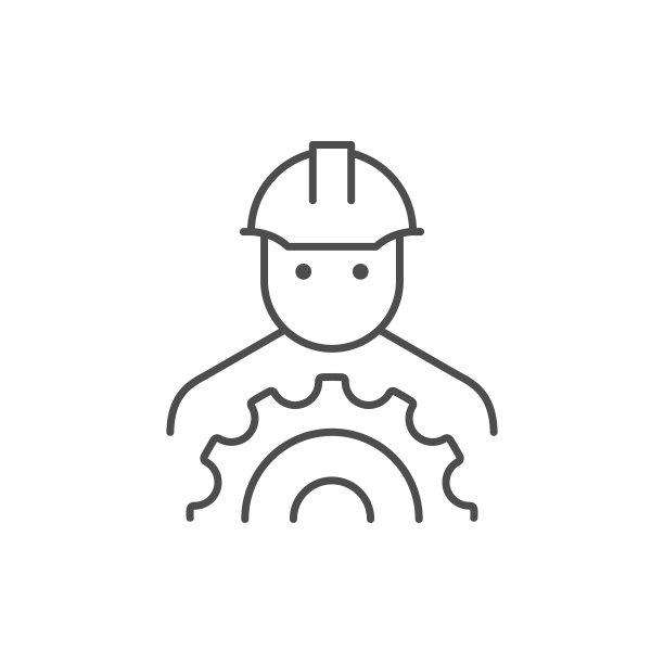 工程师或建设者线轮廓图标图片下载