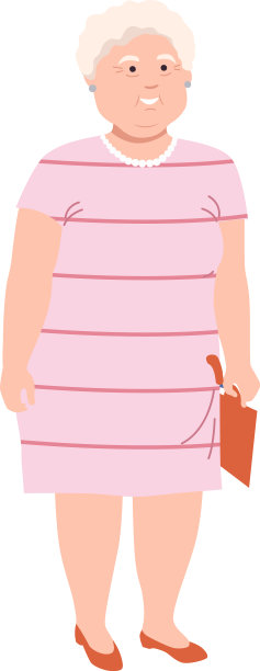 有白发的老年女性性格图片下载