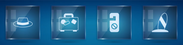 男士礼帽与丝带提箱请不要图片下载