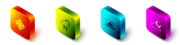 设置等距雪花风暴天气预报图片下载