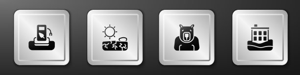 设置汽油或加油站干旱北极熊图片下载