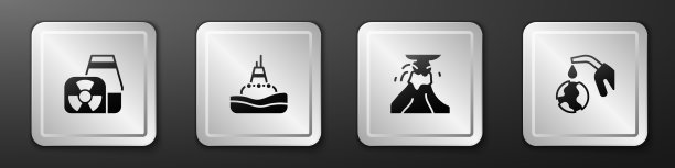 在海上设置核电站浮筒图片下载