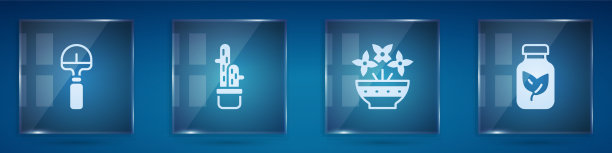 在花盆花瓶里放一铲仙人掌图片下载