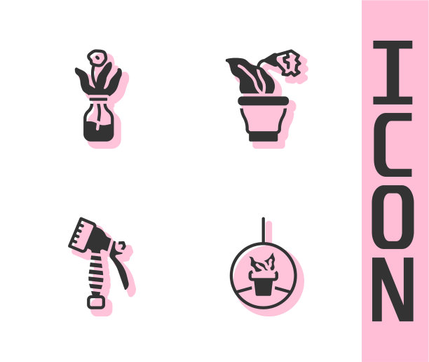 栽植于悬挂花盆花盆玻璃瓶中图片下载