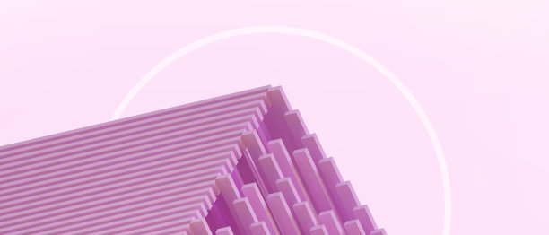 抽象的背景。现代建筑几何形状的未来主义和商业概念的梯子在粉红色。艺术作品，复制空间，横幅，工作，网站，数字3d渲染图片下载