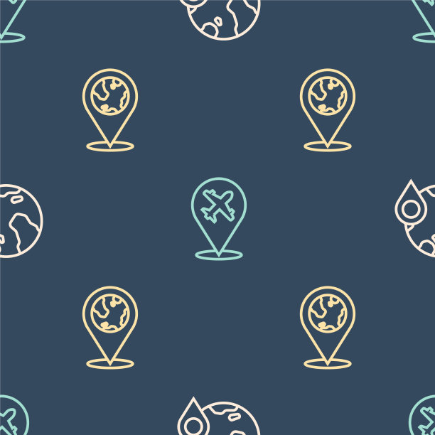 在地球仪和平面上设置线的位置图片下载