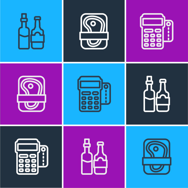 设置行威士忌酒瓶终点站信用图片下载