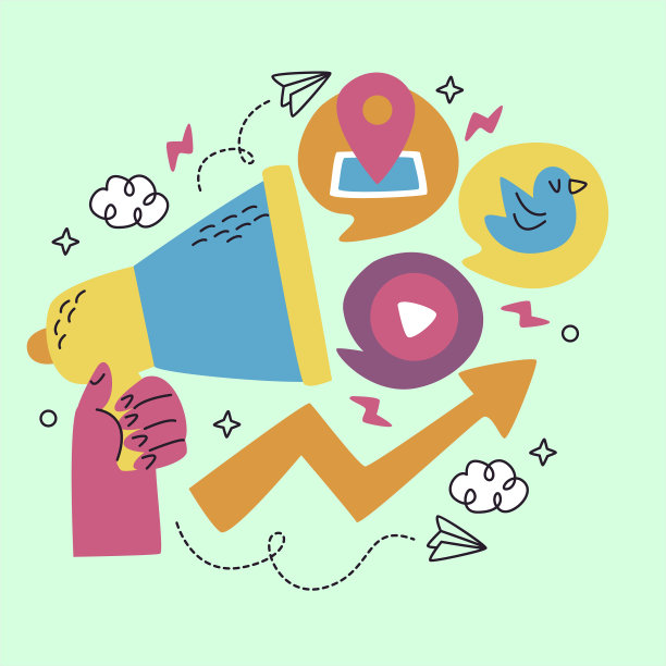 手绘营销贴纸设计图片下载