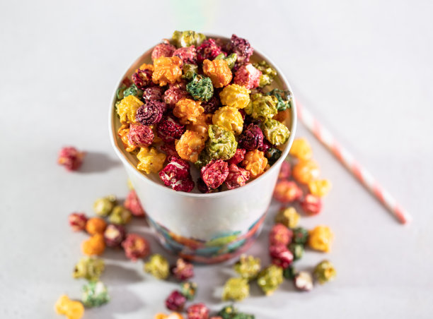 系列颜色爆米花图片下载