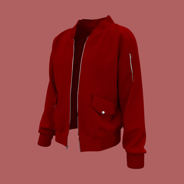 飞行员夹克模型在前面的视图图片下载