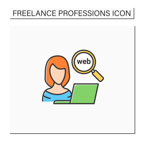 网页研究人员颜色图标图片下载