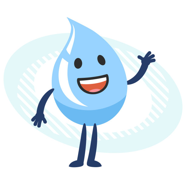 卡通水人问候图片下载