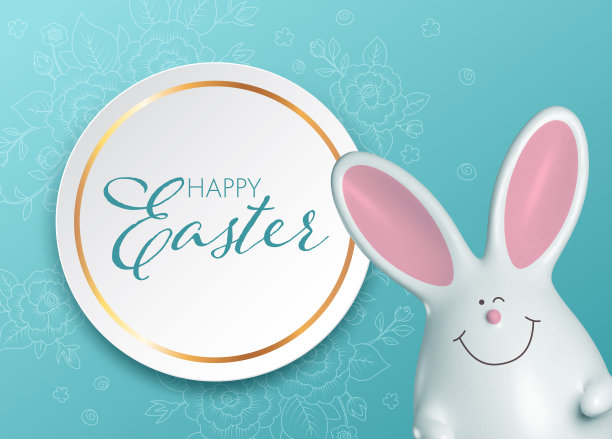 向量插图的复活节兔子图片下载