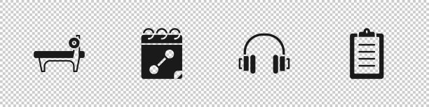 设置长椅与杠铃日历健身图片下载