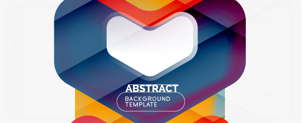 三维箭头几何构图抽象图片下载