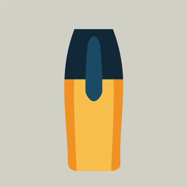 色彩丰富的文具图标插图图片下载