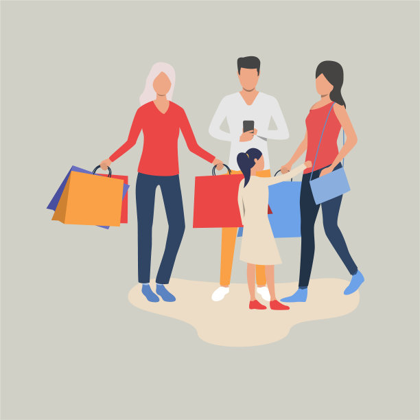 家庭活动插画设计图片下载