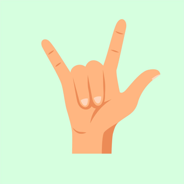 手势妇女插图图片下载