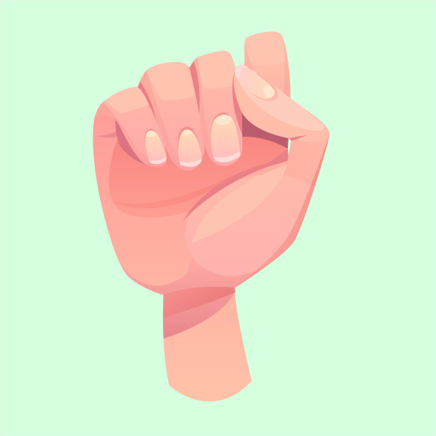 手势妇女插图图片下载