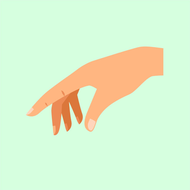 手势妇女插图图片下载