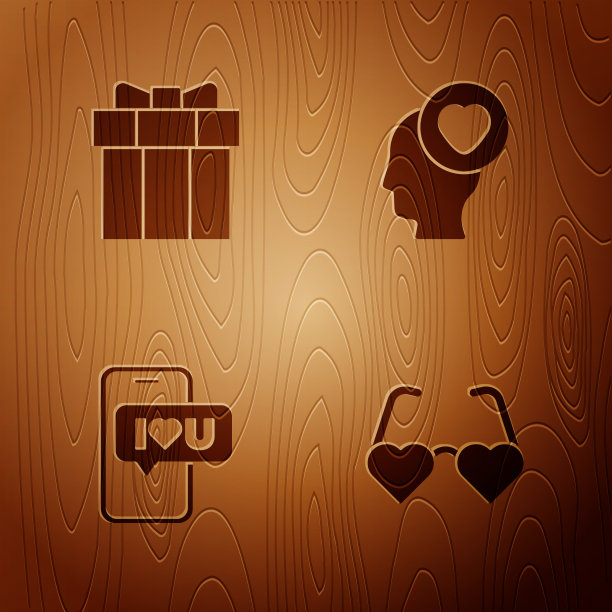 套心形爱心眼镜手机礼盒图片下载