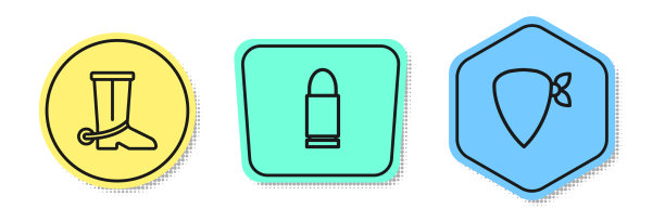 套线牛仔靴子弹和彩色头巾图片下载