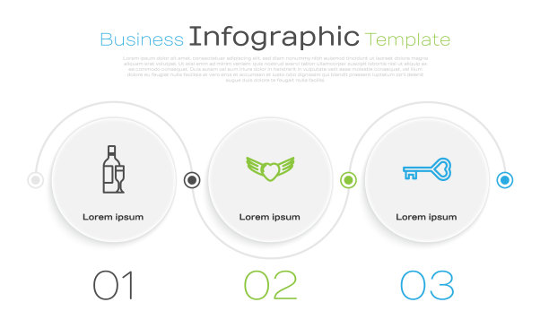 设行香槟酒心与翅膀图片下载